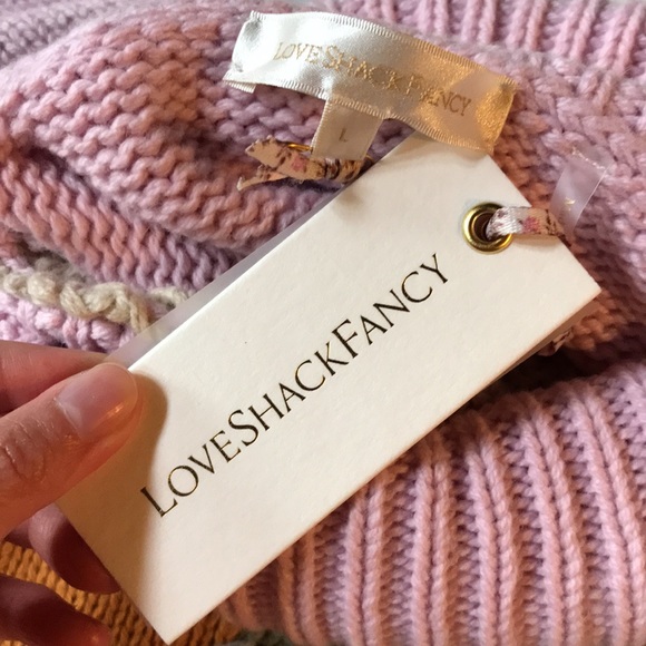 LoveShackFancy Allan Patchwork Knit Turtleneck Sweater - Picture 9 of 11